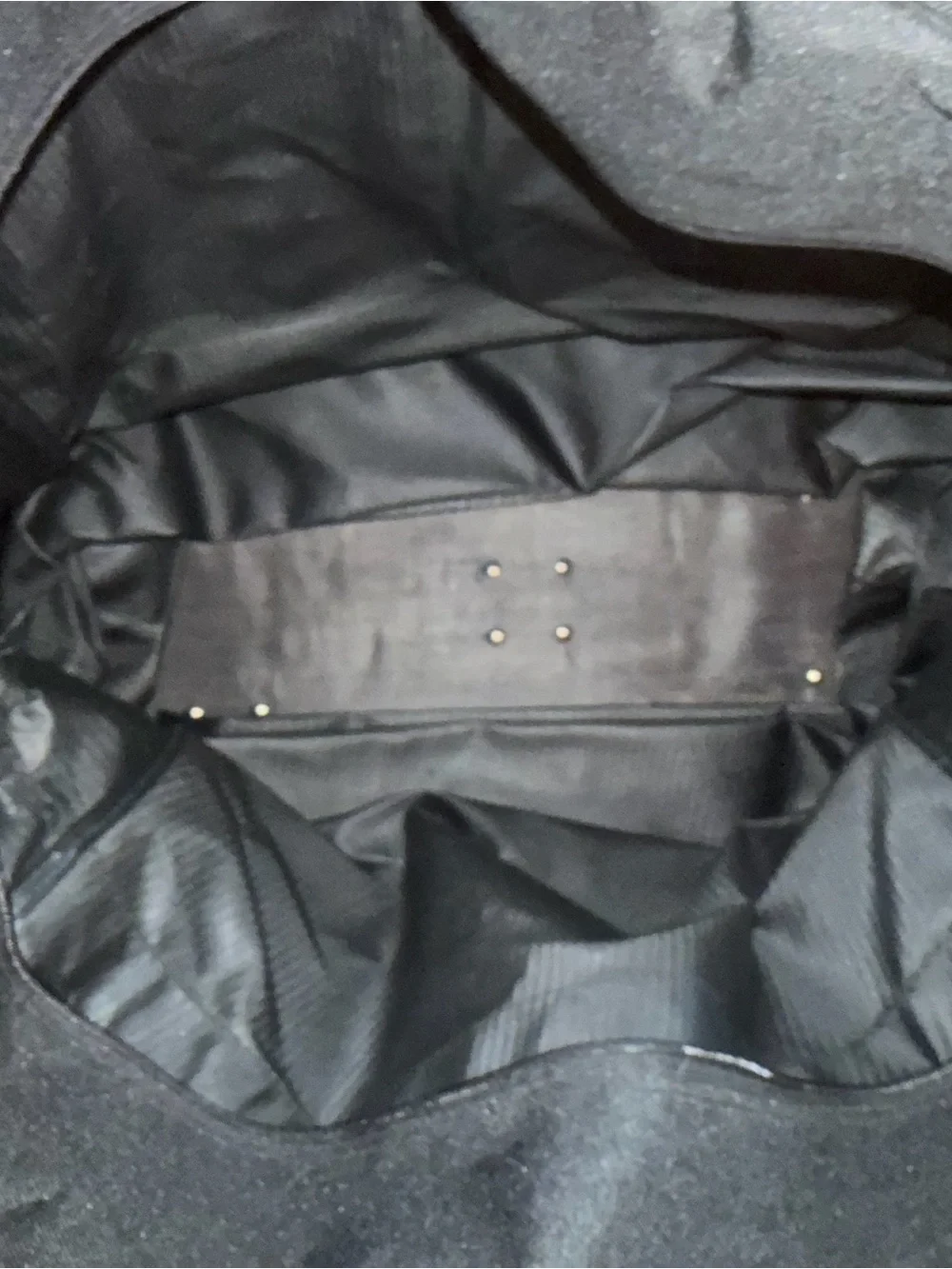 Fendi Black Duffel with Branded Gold-Tone Strap